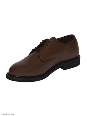 Brown Uniform Oxford Shoes Leather Professional Dress Shoes